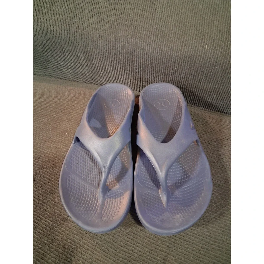 Hurley Men's Size 9 Blue Recovery Slide‎ Sandals Thong Beach Casual